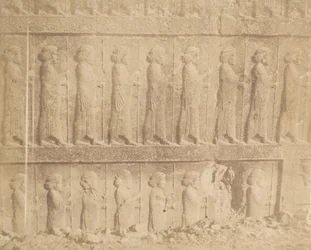 Procession på fasaden av den stora trappan, 1858.