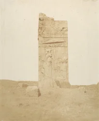 Ruin på den tredje terrassen, Persepolis, 1858.
