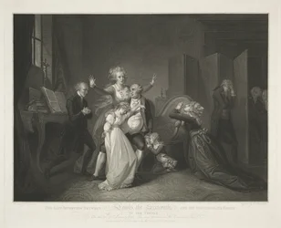 Sista träffen för Ludvig XVI och hans familj