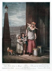 Mjölk under pigor, 1793.