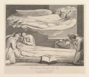 The Death of the Good Old Man, from The Grave, en dikt av Robert Blair, 1 mars 1813.