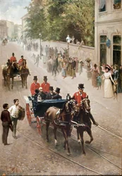 Kungen av Italien Umberto I av Savojen i Monza
