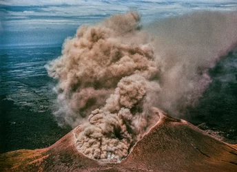 Vulkanen Momotombo i Nicaragua