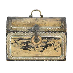 Kupolformad exportkista, Edo-period, mitten av 1600-talet
