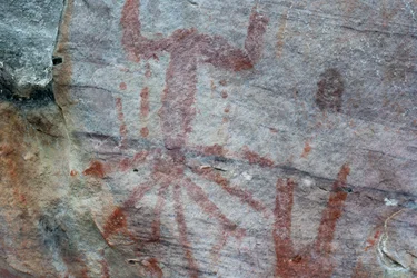 Pictography, Faical, San Ignacio, Cajamarca, Peru, 2015.