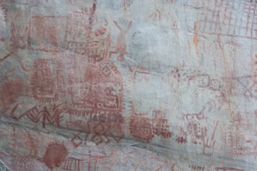 Pictography, Faical, San Ignacio, Cajamarca, Peru, 2015.