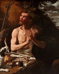 Spanska: Santo Domingo penitente St Dominic i botgöring