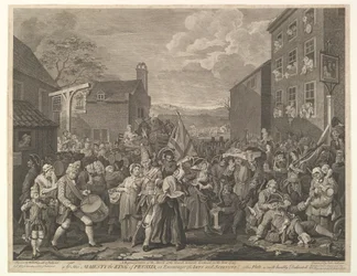 The March to Finchley-A Representation of the March of the Guards to Scotla..., 12 juni 1761.