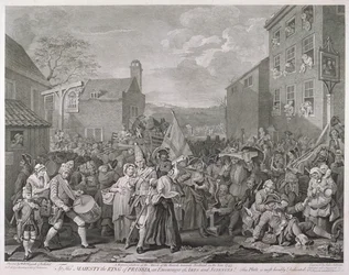 "Marschen till Finchley", 1761.