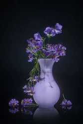 Elegant blomsterreflektion