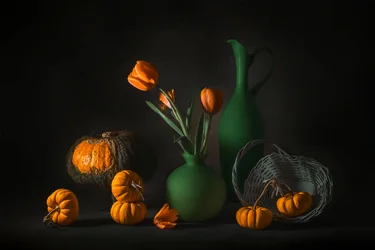 Orangegrön höstskörd