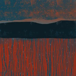 Moody Orange Field