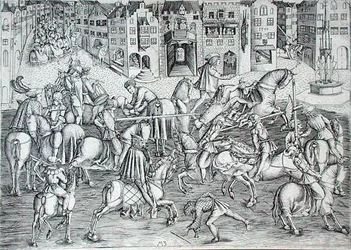 The Tournament, c.1500 (gravyr)