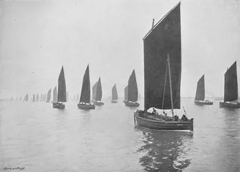 Sillbåtar utanför Tyne, c1896