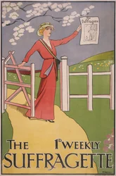 Affisch för tidningen The Suffragette, c1910-c1915