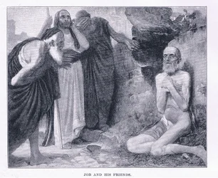 Job och hans vänner, från The Magazine of Art 1893, Cassell and Company