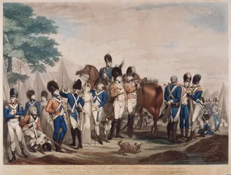 Soldater från Loyal Associated and Volunteer Corps i City of Westminster, 1799