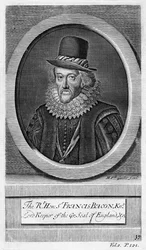Sir Francis Bacon, Viscount St Albans, engelsk filosof, vetenskapsman och statsman.