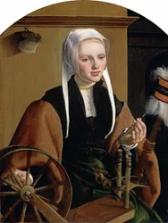 Tyska: Weibliches Bildnis, Anna Codde Porträtt av (möjligen) Anna Codde, hustru till Pieter Gerritsz Bicker