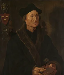 Porträtt av Johannes Colmannus, rektor för klostret St. Agatha i Delft