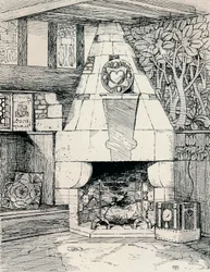 En hörnspis, c1895, 1896