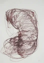 Torso 5, 2022 (kol på papper)