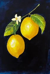 Färgglada citroner