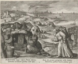 Saint Dorotheus of Gaza som eremit, 1600.