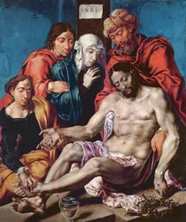 Lamentation, c.1540-45 (olja på ekpanel)