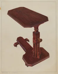 Ogiltigt sängbord, c. 1936.