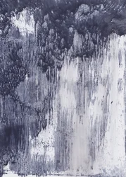 Indigo – flytande abstrakt