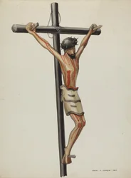 Bulto, krucifix, ca. 1937