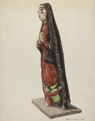 Vår Fru av Guadalupe Bulto, ca. 1938.