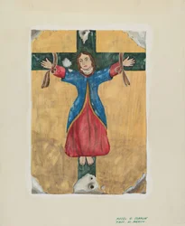 Målning av St Liberata, ca. 1939.