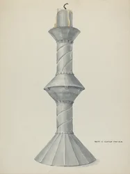 Penitente altarljusstake, ca. 1937.