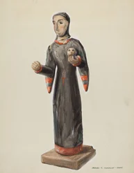 Santa Rita - Bulto, ca. 1938.