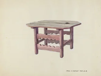 Litet bord, ca. 1937.