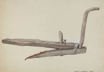 Träplog, ca. 1937.