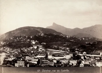 Utsikt över Santa Teresa i Brasilien, ca 1880-90 (s/v foto)