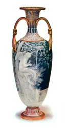 The Siren, Minton Vase av Marc-Louis-Emmanuel Solon, 1904.