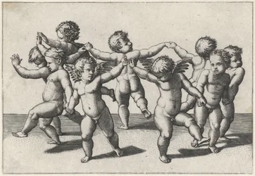 Dansande putti