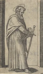 Saint Paul, svärd i höger hand, från serien 