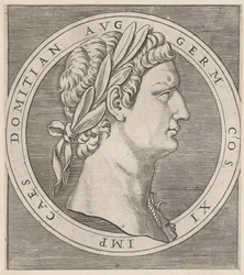 Mirror of Roman Magnificence: Domitianus, från The Twelve Caesars, ca. 1500-1534., ca. 1500-1534.