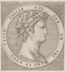 Mirror of Roman Magnificence: Nero, från The Twelve Caesars, ca. 1500-1534., ca. 1500-1534.