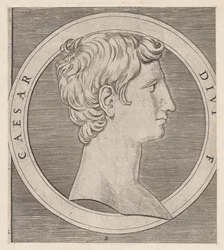 Mirror of Roman Magnificence: Octavian Augustus, från The Tolv Caesars, ca..., ca. 1500-1534.