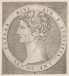 Mirror of Roman Magnificence: Tiberius, från The Twelve Caesars, ca. 1500-1534., ca. 1500-1534.