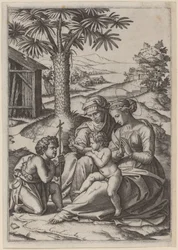 Madonna under en palm