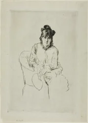 Porträtt av Berthe Morisot