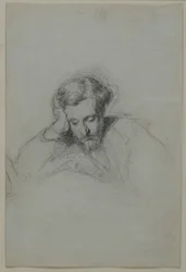 Porträtt av poeten Heinrich Heine 1797-1856, 1853