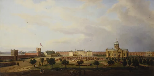 Interiörvy av fästningen Ivangorod, 1846